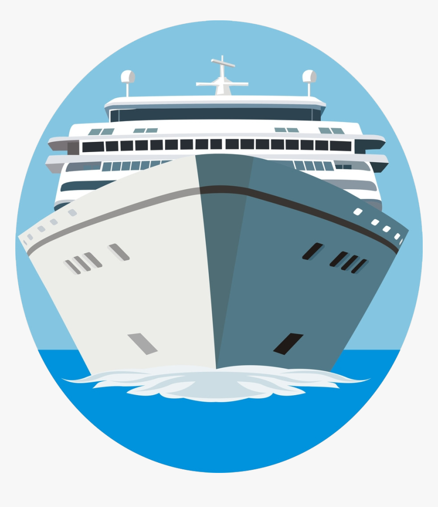 Cruise Ship Clipart Cargo Ship - Cruise Front Of Ship, HD Png Download, Free Download