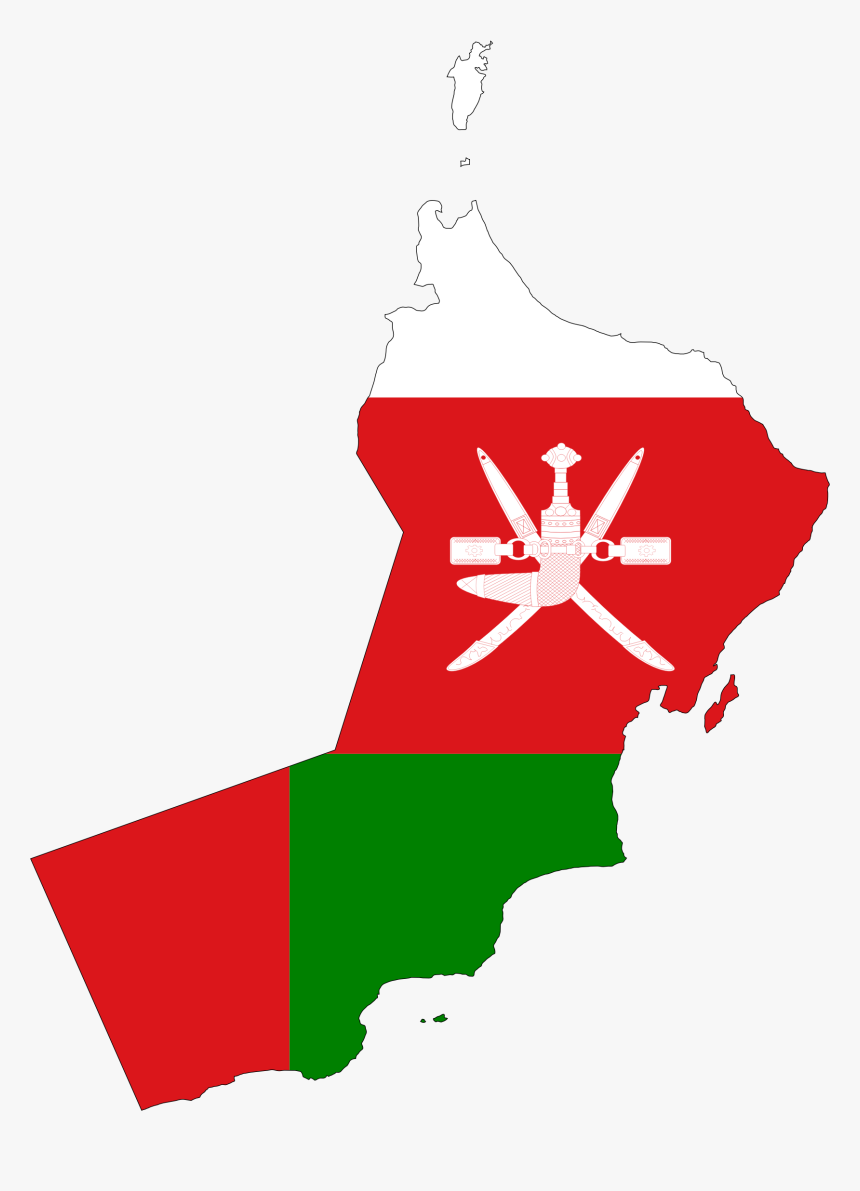 Oman Map Flag Clip Arts - Flag Of Oman, HD Png Download, Free Download