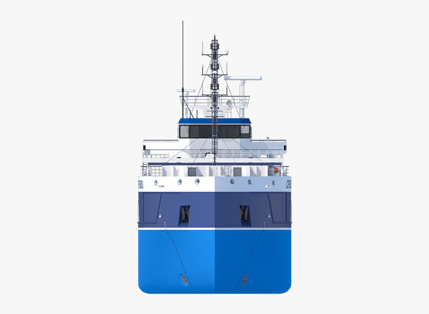 With A Large Beam And Proper Subdivisions The Vessel - Cargo Ship Front View Png, Transparent Png, Free Download