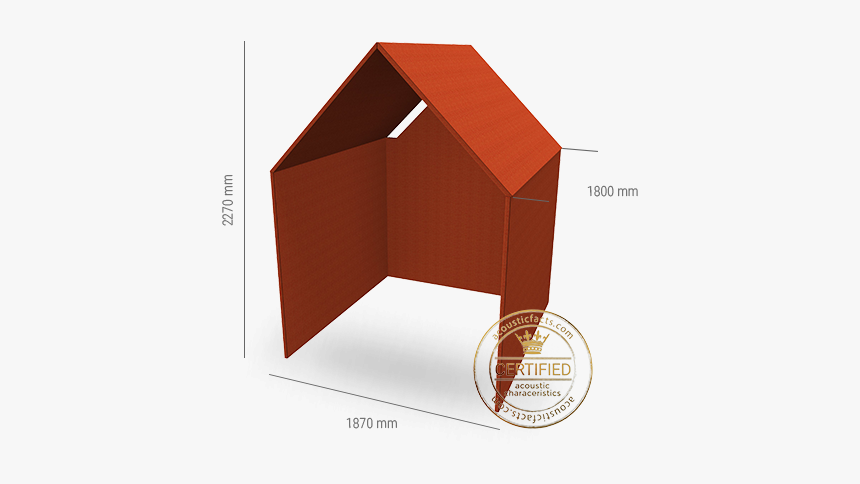 The Hut Booth By Götesson Certified By Acousticfacts - Hut Gotessons, HD Png Download, Free Download