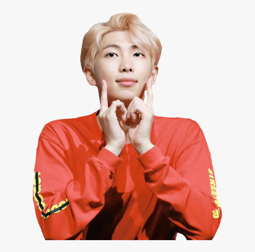 #rm #kimnamjoon #bts #btsedits #namjoon #rapmonster - Namjoon Red Png, Transparent Png, Free Download