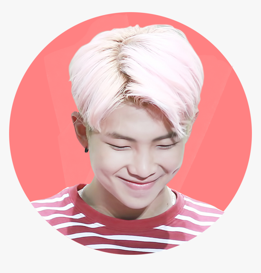 Sarang Edits Kim Namjoon Packs - Namjoon Pelo Rosa, HD Png Download, Free Download