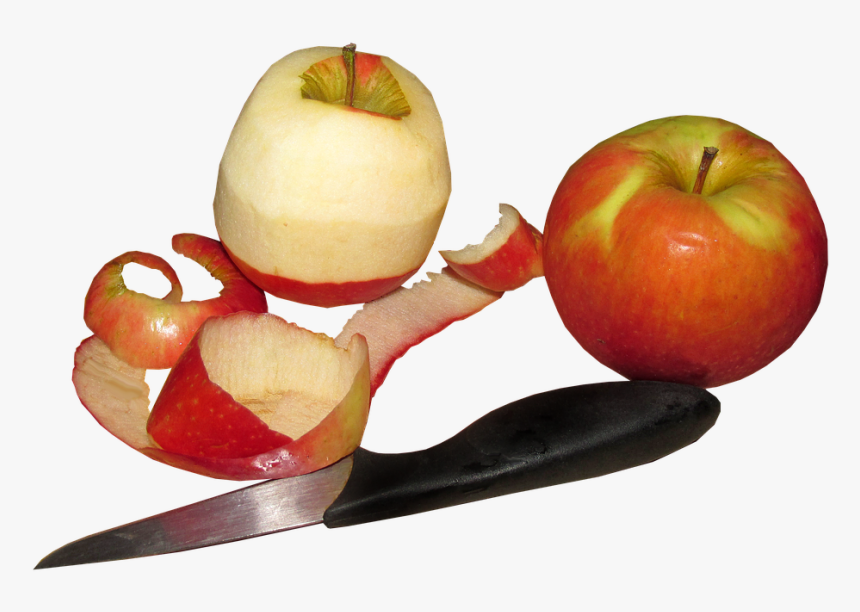 Apples, Fruit, Peeling, Food, Organic - Mcintosh, HD Png Download, Free Download