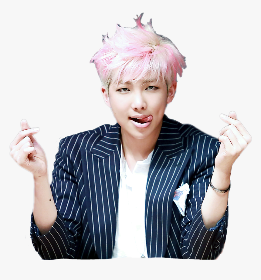 Namjoon Pink Hair Png, Transparent Png, Free Download