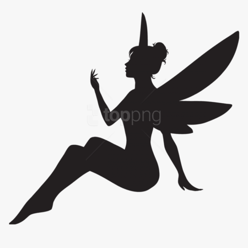Silhouette Free Images Toppng Transparent Background - Fairy Silhouette Png, Png Download, Free Download