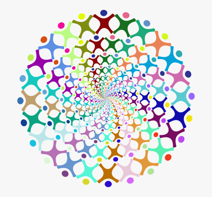 Boy, Girl, Vortex, Emblem, Gender, Icon, Insignia - Teamwork Abstract Design Png, Transparent Png, Free Download