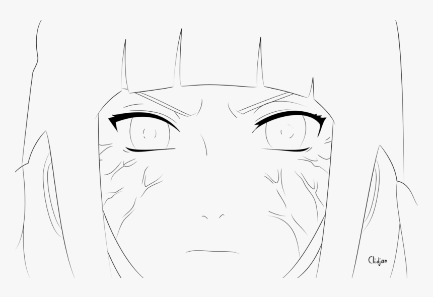 Collection Of Free Hinata Drawing Eye Download On Ui - Line Art, HD Png Download, Free Download