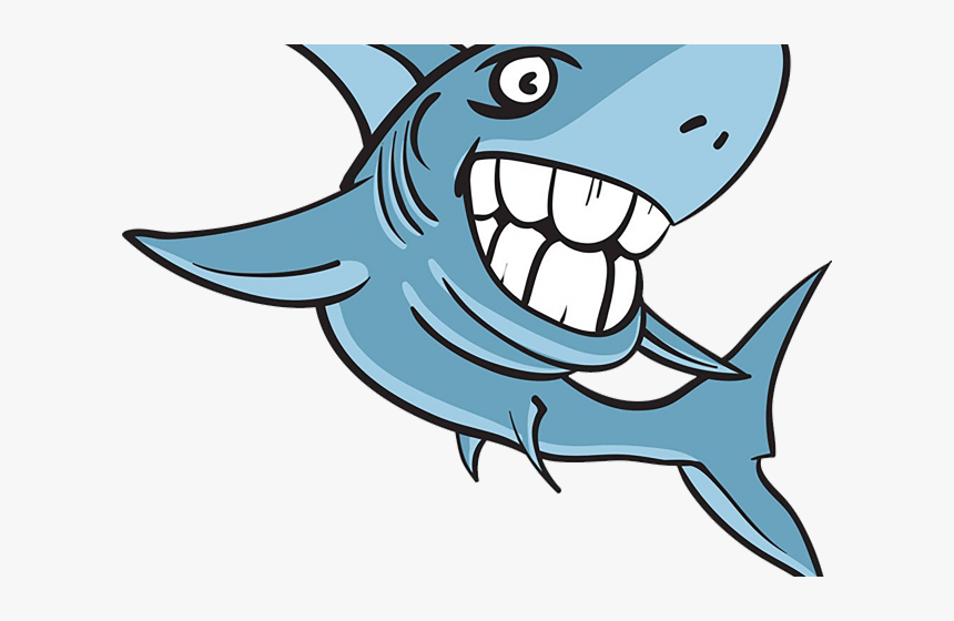 Great White Shark Clipart Scribblenauts Unlimited - Shark With Human Teeth Drawing, HD Png Download, Free Download