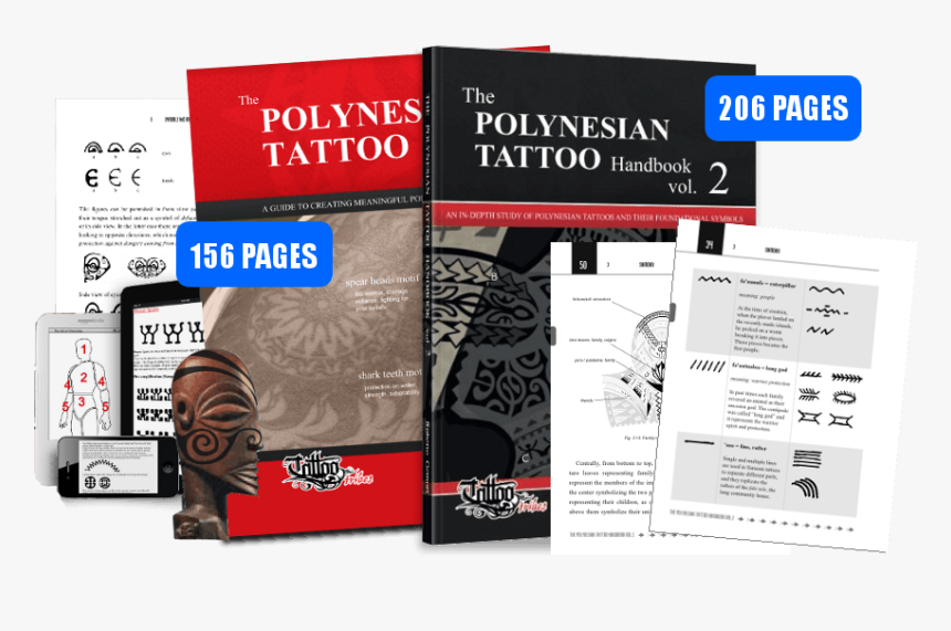 Books About Polynesian Tattoos - Ebook The Polynesian Tattoo Handbook Vol 1 Free Download, HD Png Download, Free Download