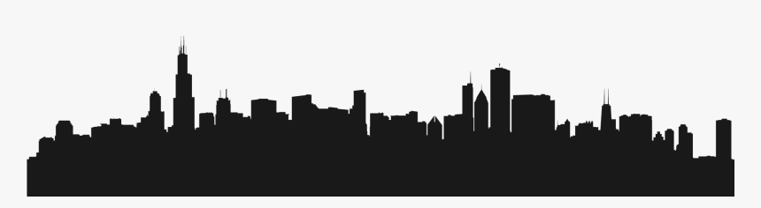 Chicago Skyline Silhouette - Chicago, HD Png Download, Free Download