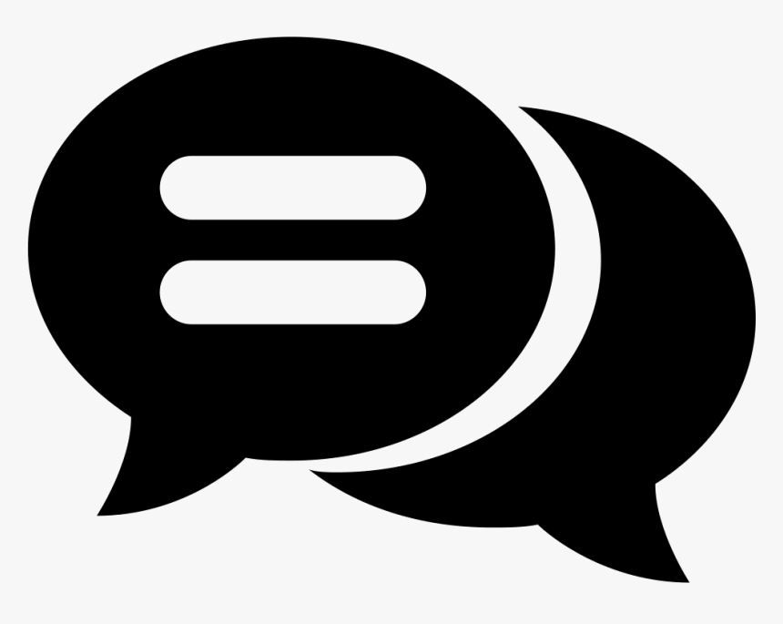 Dialog Svg Png Icon - Dialogue Box Png Black And White, Transparent Png, Free Download