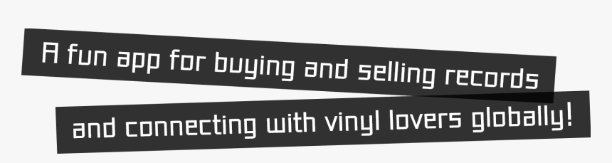 A Fun App For Buying And Selling Records And Connecting - Black-and-white, HD Png Download, Free Download