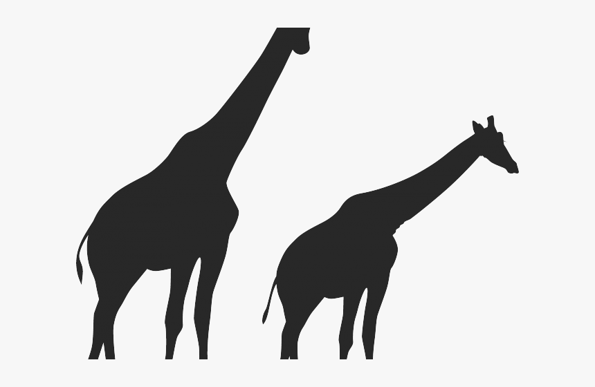 Africa Clipart Giraffe - Giraffe Logo Silhouette Png, Transparent Png, Free Download