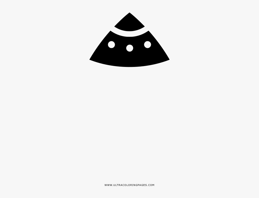 Flying Saucer Coloring Page - Triangle, HD Png Download, Free Download