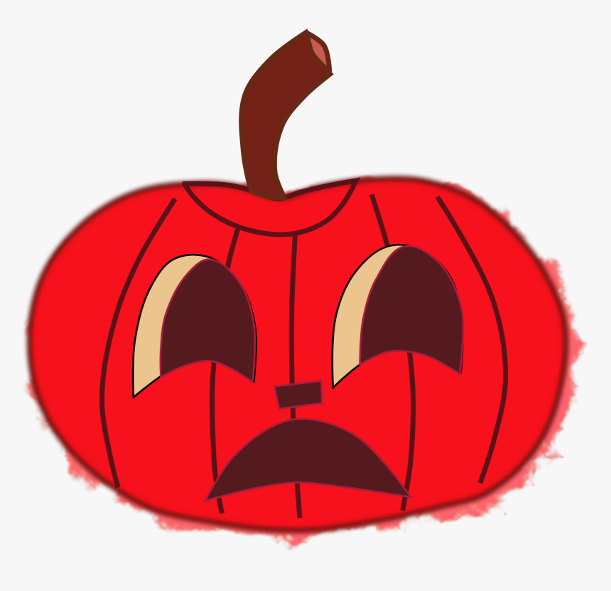 Pumpkin Clipart Vector - Sad Jack O Lantern, HD Png Download, Free Download