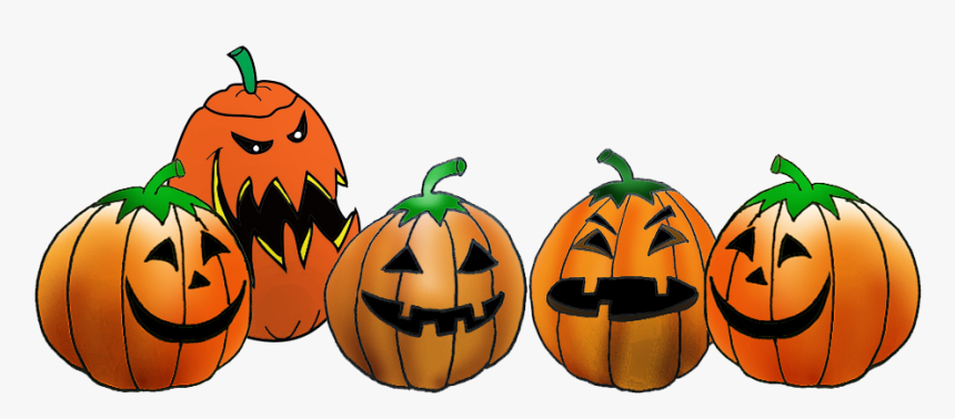 Pumpkin Vector Row Clipart - Jack O Lanterns Clipart, HD Png Download, Free Download