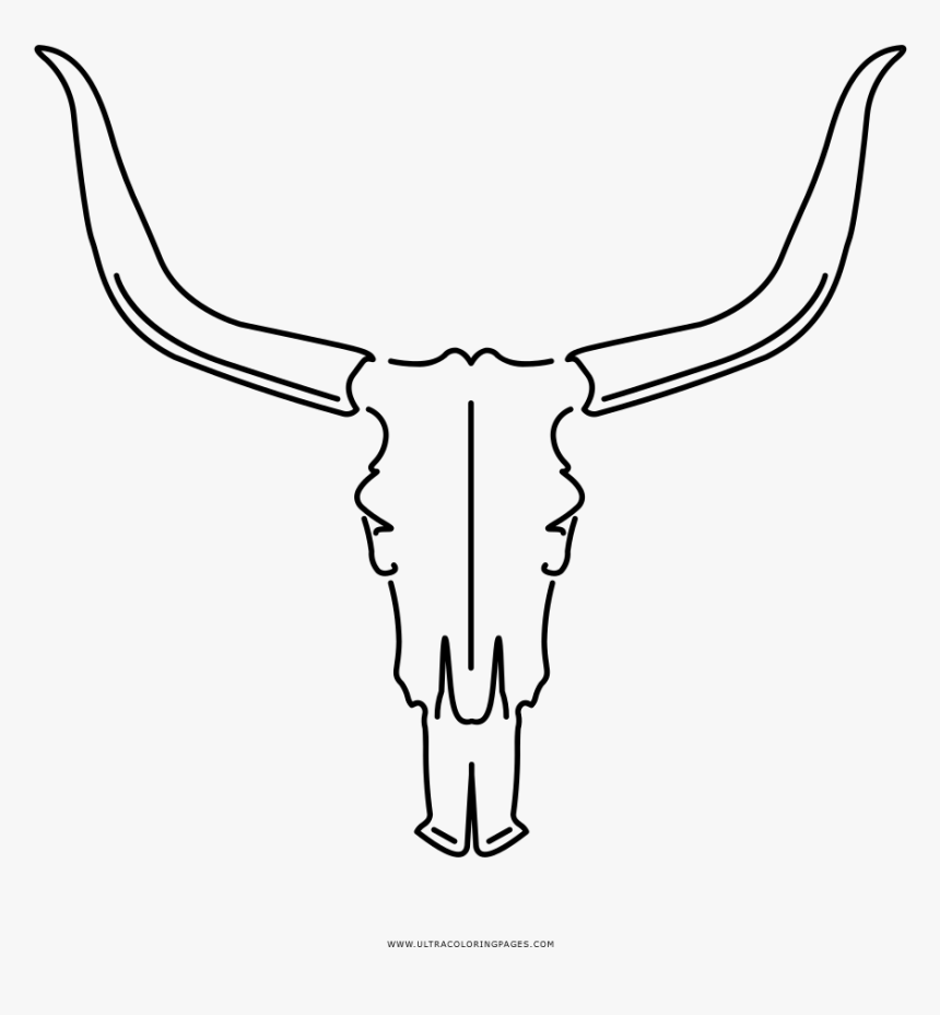 Animal Skull Coloring Page, HD Png Download, Free Download
