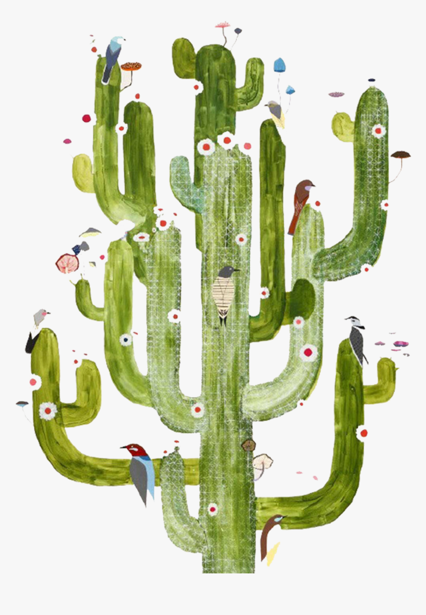 Cactus Vector T Shaped , Png Download - Charley Harper Illustrator Cactus, Transparent Png, Free Download