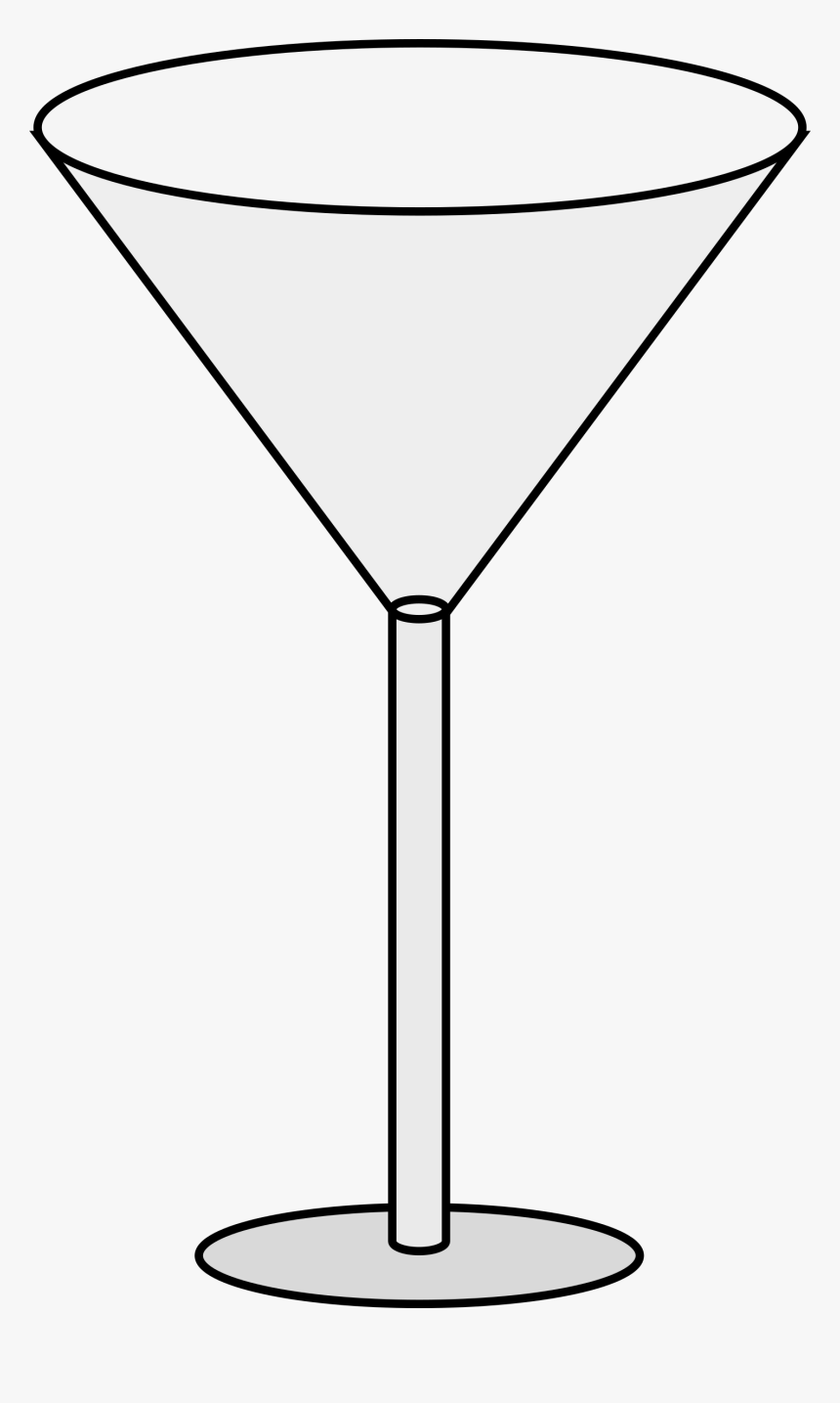 Empty Martini Glass Clip Arts - White Martini Glass Png, Transparent Png, Free Download