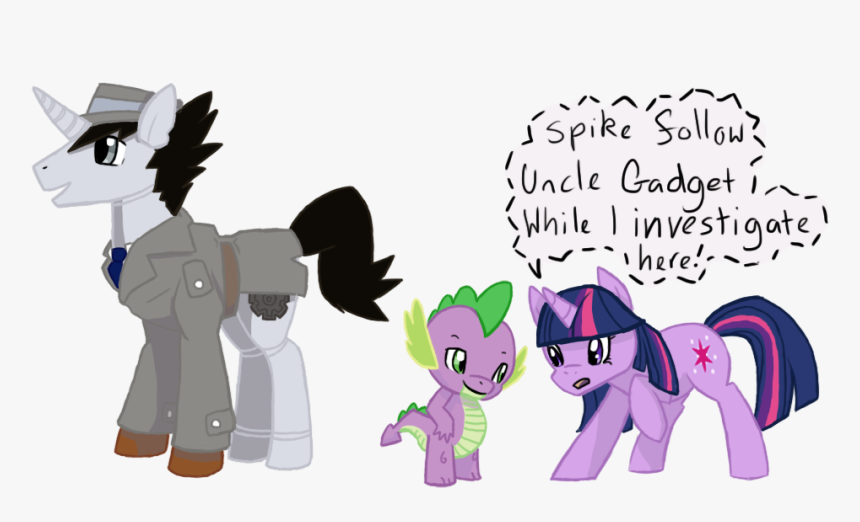 Eternity9, Inspector Gadget, Ponified, Safe, Spike, - My Little Pony Inspector Gadget, HD Png Download, Free Download