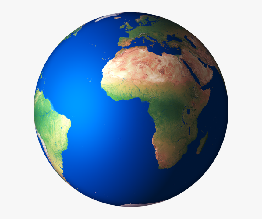 3d Globe Png - Planet Earth South Africa, Transparent Png, Free Download