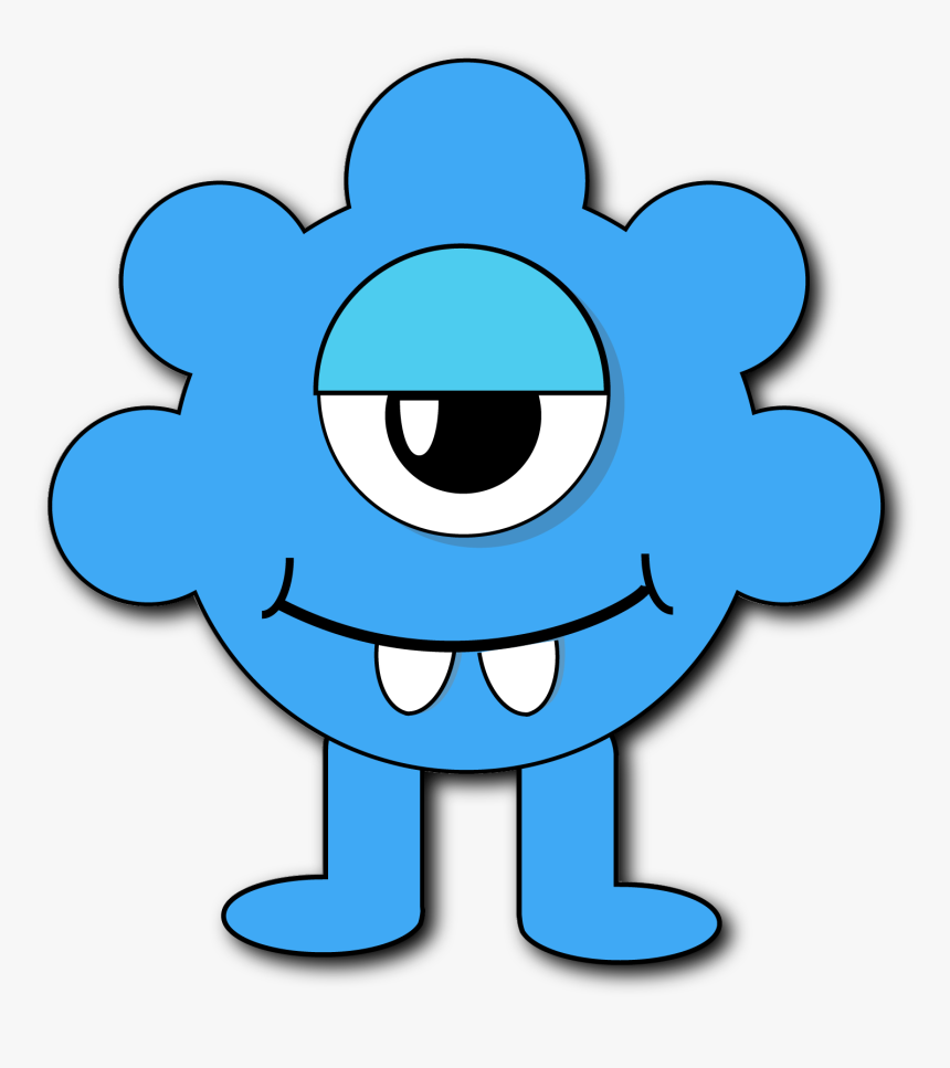 Blue Monster Clipart, HD Png Download, Free Download