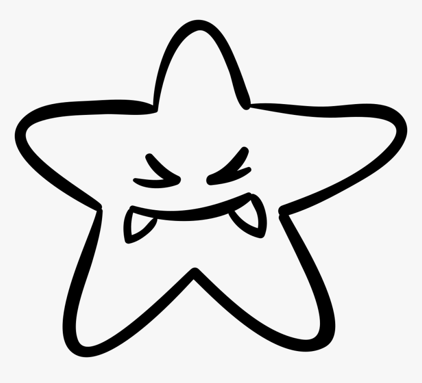 Halloween Favorites Star Monster Face With Fangs - Estrella Halloween, HD Png Download, Free Download