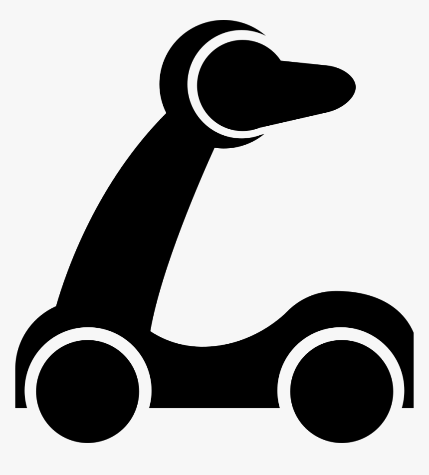 Baby Scooter Silhouette - Png Baby Toys Silhouette, Transparent Png, Free Download