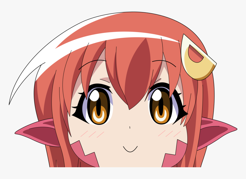 Face Nose Pink Red Facial Expression Cartoon Mammal - Monster Musume Top Snek, HD Png Download, Free Download