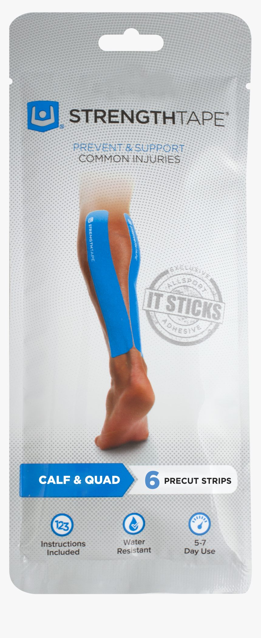 Strengthtape Kinesiology Tape Kit - Strength Tape Calf And Quad, HD Png Download, Free Download