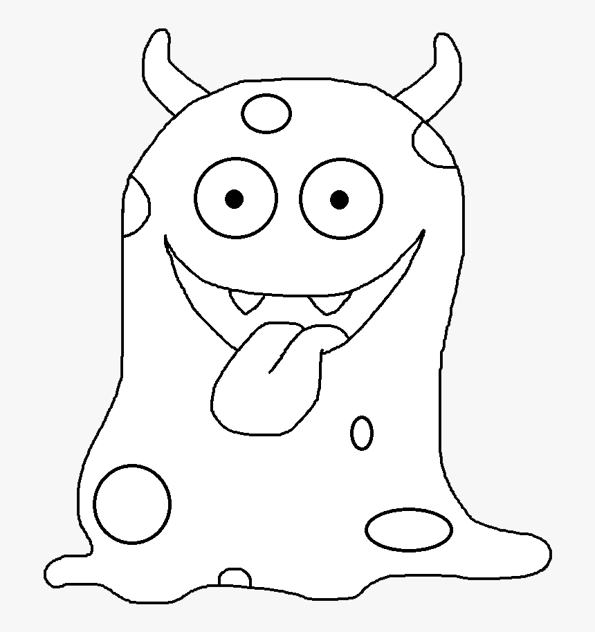 Graphics By Ruth - Black And White Monster Clip Art, HD Png Download, Free Download