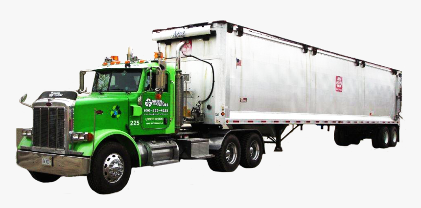 Semi Transfer Tailer - Semi Garbage Truck, HD Png Download, Free Download