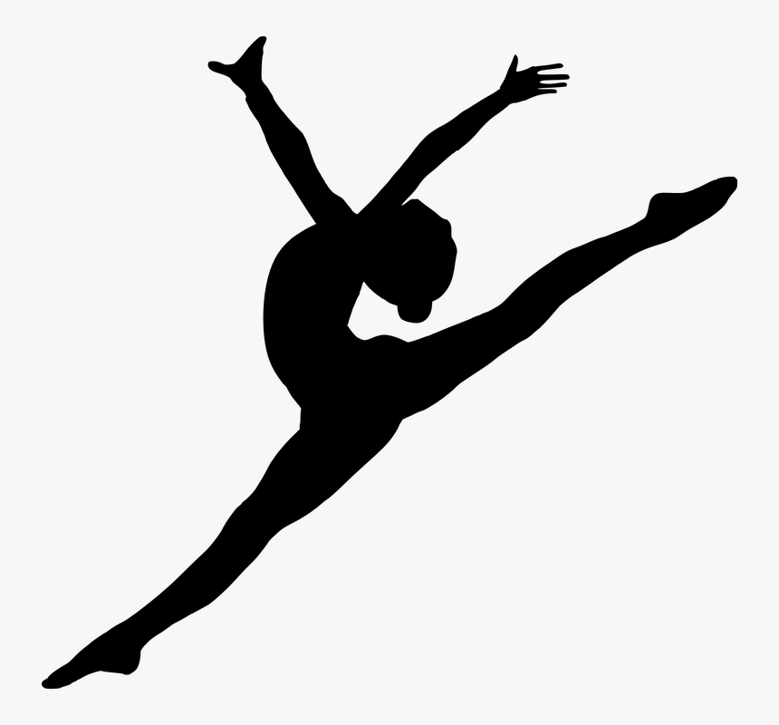 Vector Graphics Gymnastics Silhouette Clip Art - Transparent Dance Silhouette Png, Png Download, Free Download