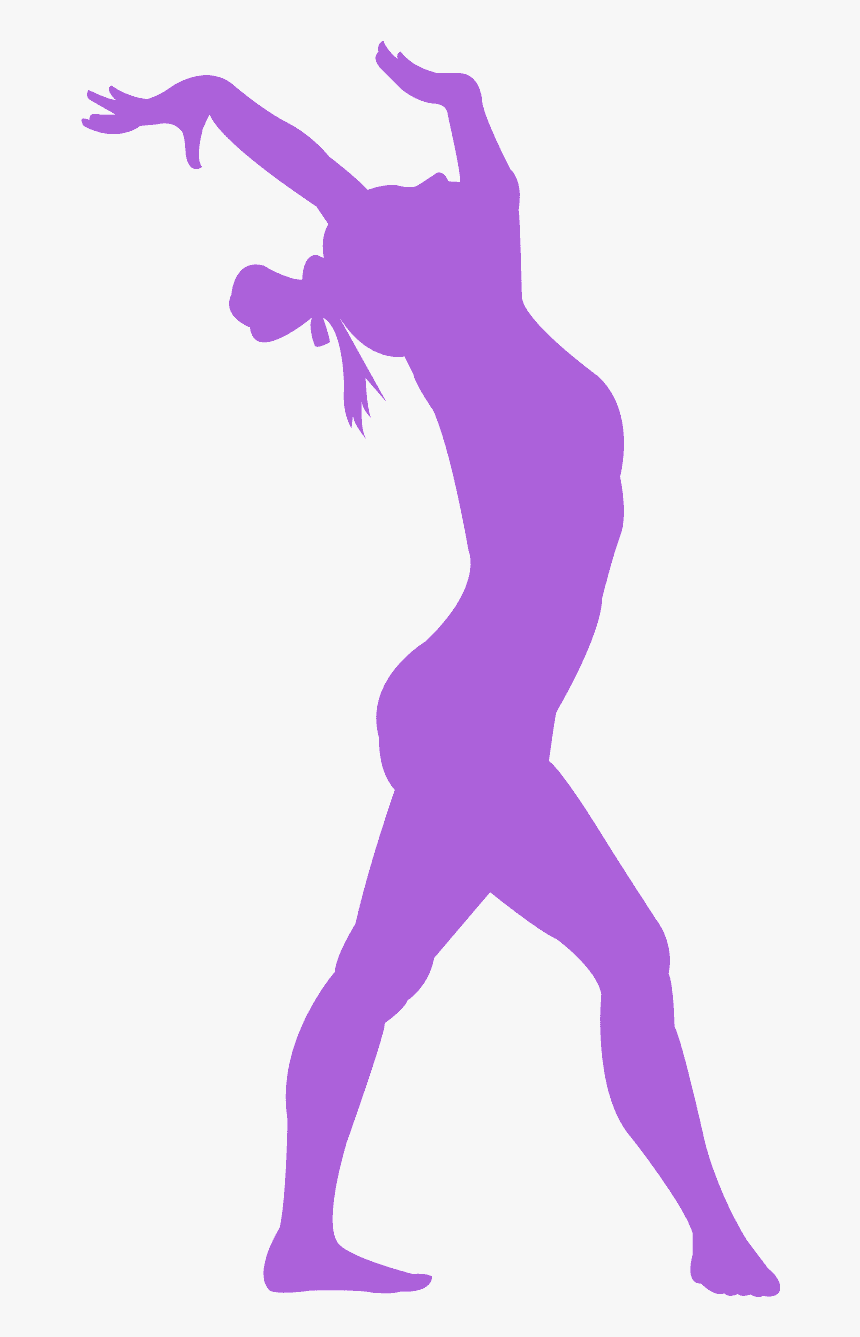 Purple Gymnast Silhouette, HD Png Download, Free Download