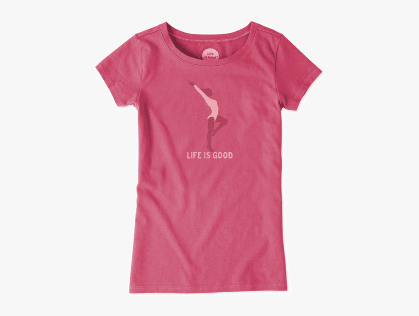 Girls Gymnastics Silhouette Basic Tee - Camiseta Proteja Seus Amigos, HD Png Download, Free Download