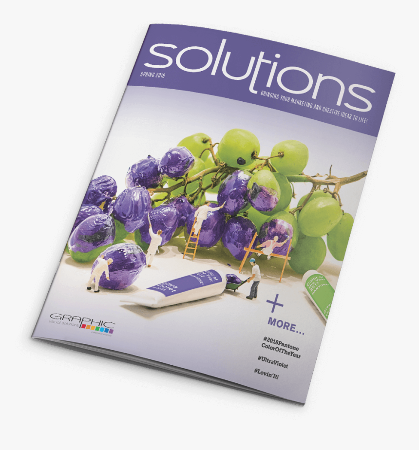 Solutions Magazine - Grape, HD Png Download, Free Download