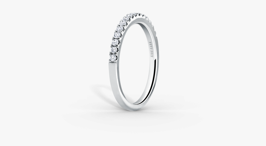 Carmella 18k White Gold Ladies Wedding Band Cottage - Engagement Ring, HD Png Download, Free Download