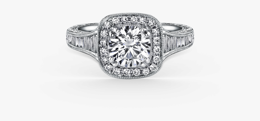 Carmella 18k White Gold Engagement Ring Geoffreys Diamonds - Engagement Ring, HD Png Download, Free Download