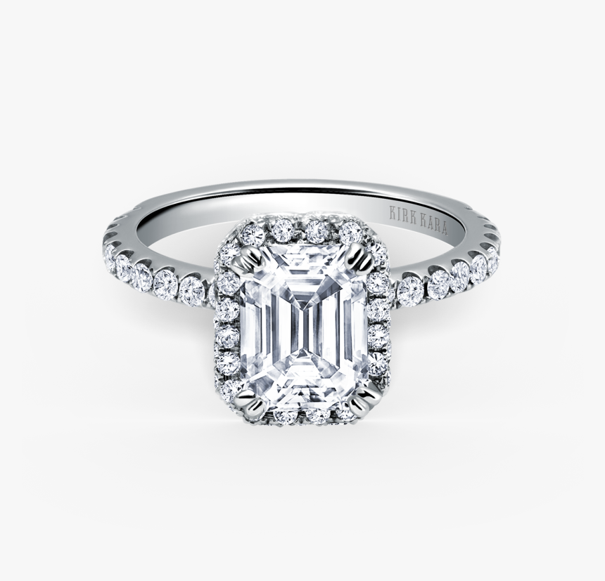 Carmella 18k White Gold Engagement Ring D - Engagement Ring, HD Png Download, Free Download