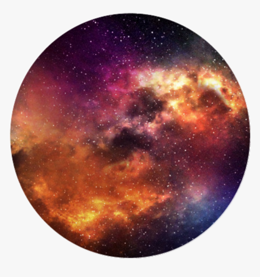 #starrynight #universe #galaxy #night #stars #circle - Nebula Night Sky Photography, HD Png Download, Free Download