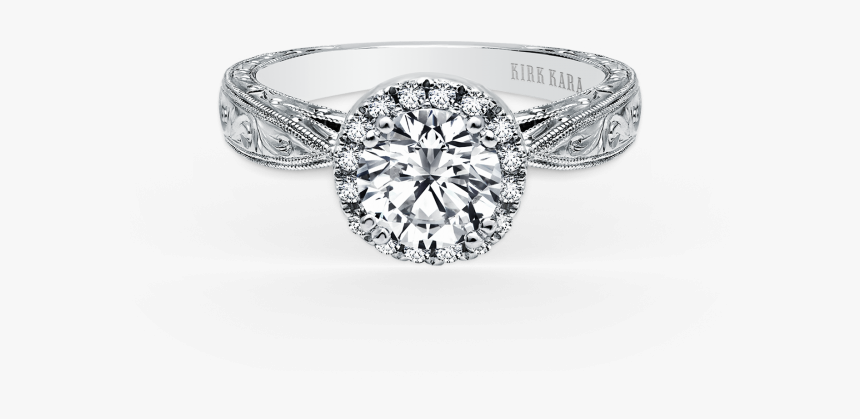 Carmella 18k White Gold Engagement Ring Geoffreys Diamonds - Engagement Rings Halo Cut, HD Png Download, Free Download