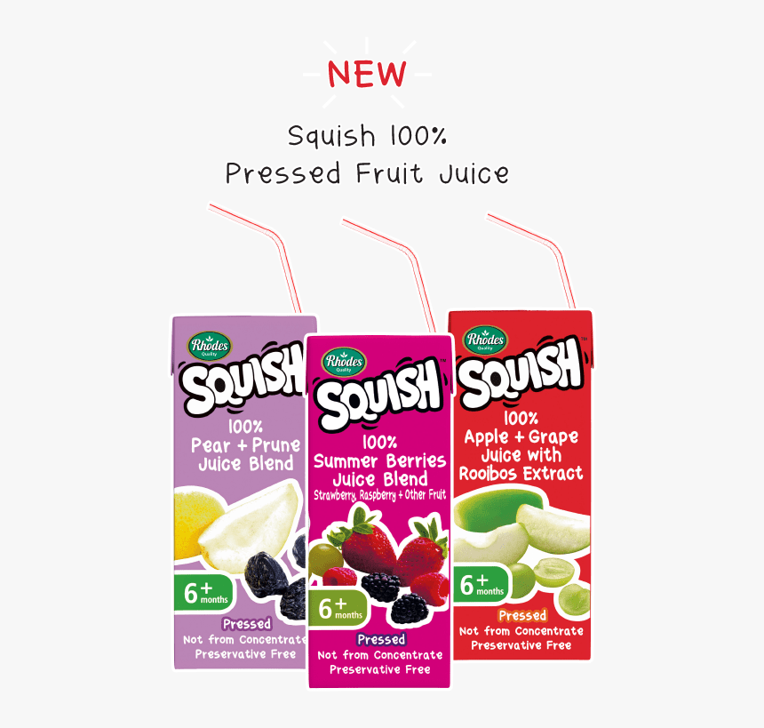 Baby Food - Rhodes Squish Summer Berries Juice Blend, HD Png Download, Free Download