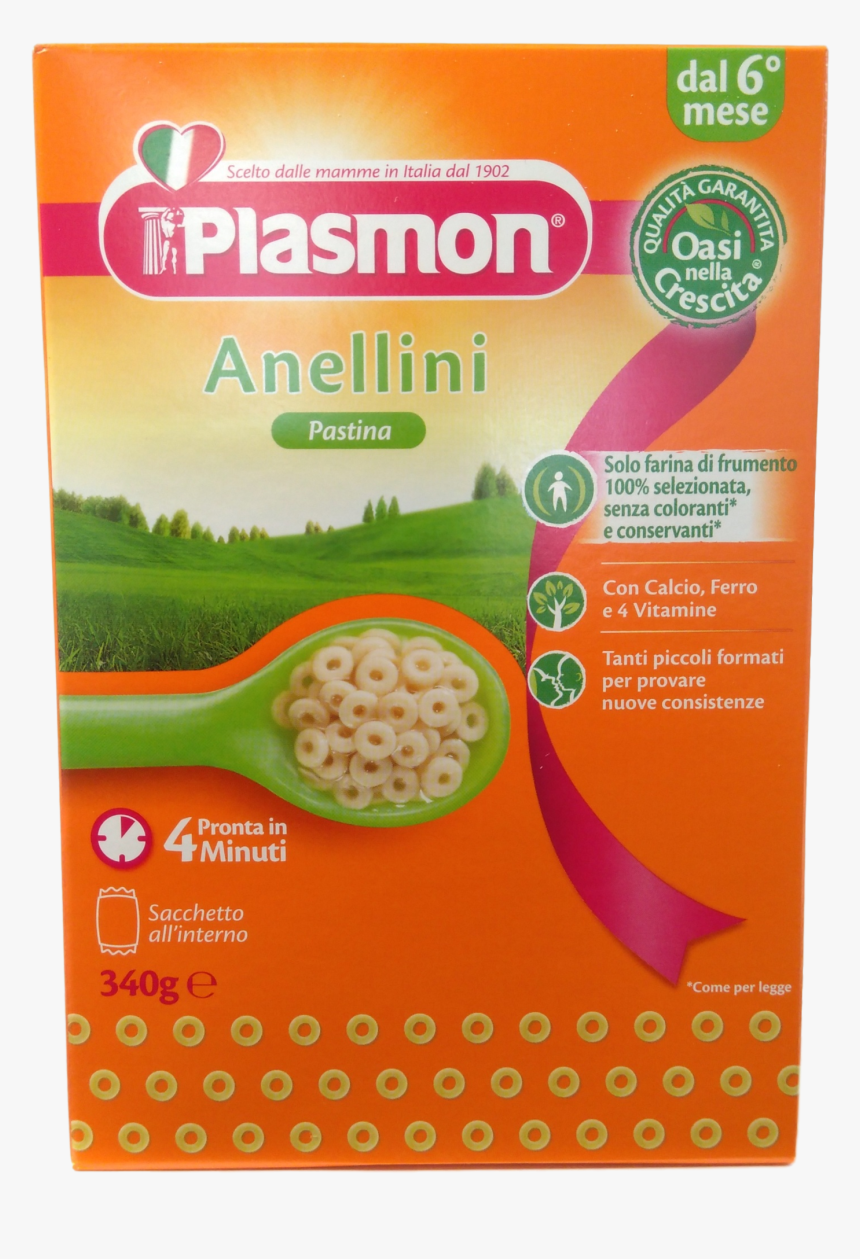 Plasmon Baby Food Pasta Gr 340 Anellini N 2"
 Class= - Plasmon Baby Pasta, HD Png Download, Free Download