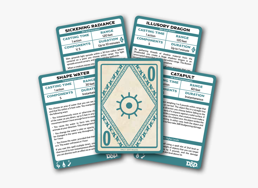 Xanathar's Guide Spellbook Cards, HD Png Download, Free Download