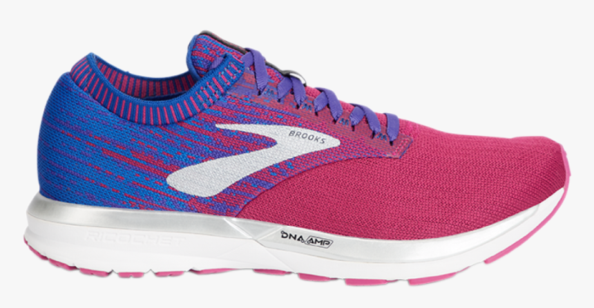 Womens Brooks Ricochet, Aster/purple/blue - Sneakers, HD Png Download, Free Download
