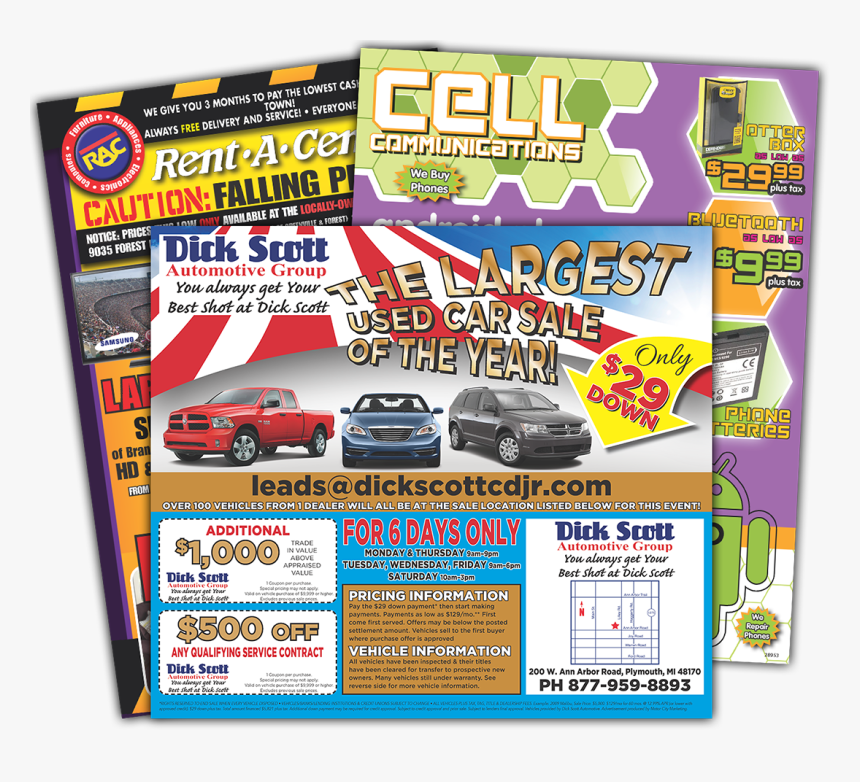 Flyer & Rack Card Printing - City Car, HD Png Download, Free Download