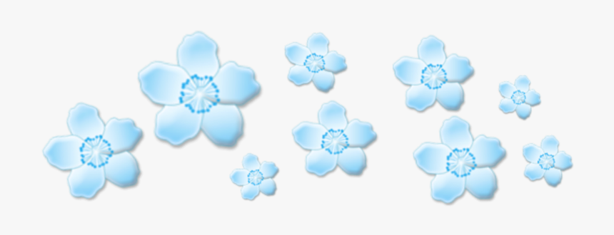 #flowers #flower #crown #crowns #flowercrown #blue - Blue Aesthetic Stickers Png, Transparent Png, Free Download