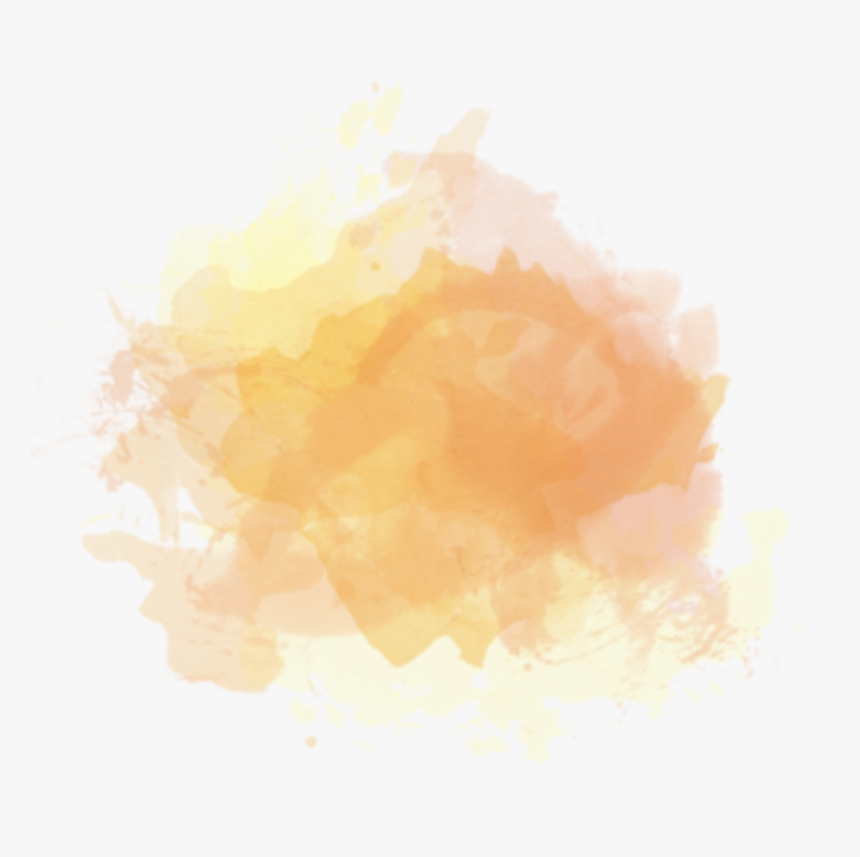 #pintura #naranja - Orange Watercolor Stain Png, Transparent Png, Free Download