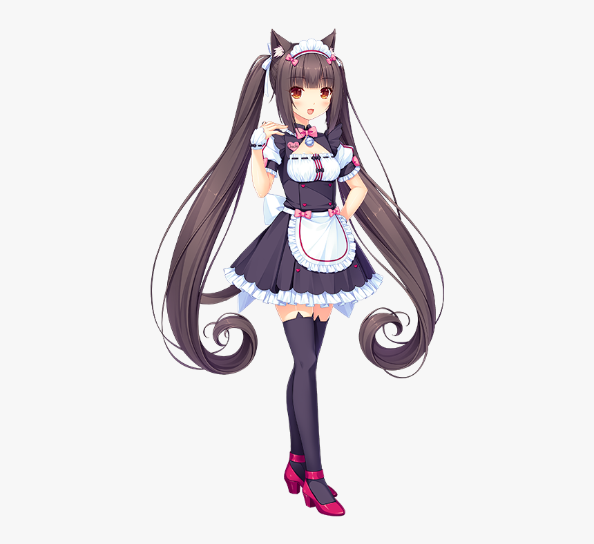 Cute Anime Girl Neko Maid, HD Png Download, Free Download