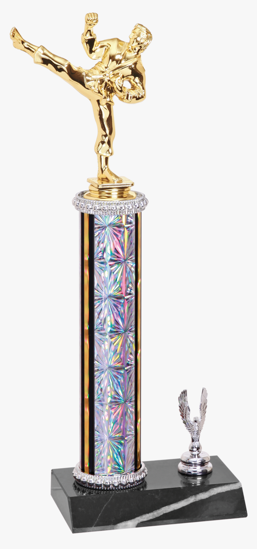 Silver Martial Arts Trophy - Trophy, HD Png Download, Free Download